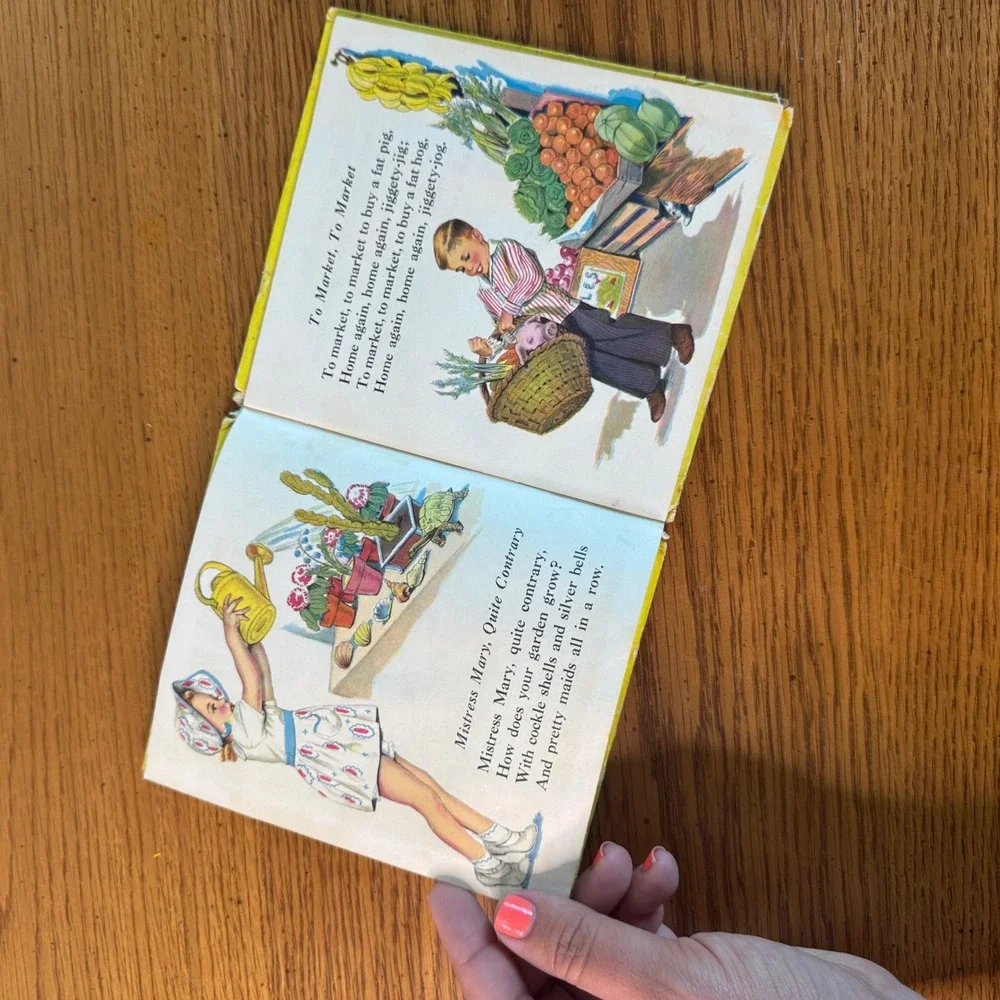 Vintage Nursery Rhymes Tell-A-Tales Book Whitman Publishing Louise Altson‎